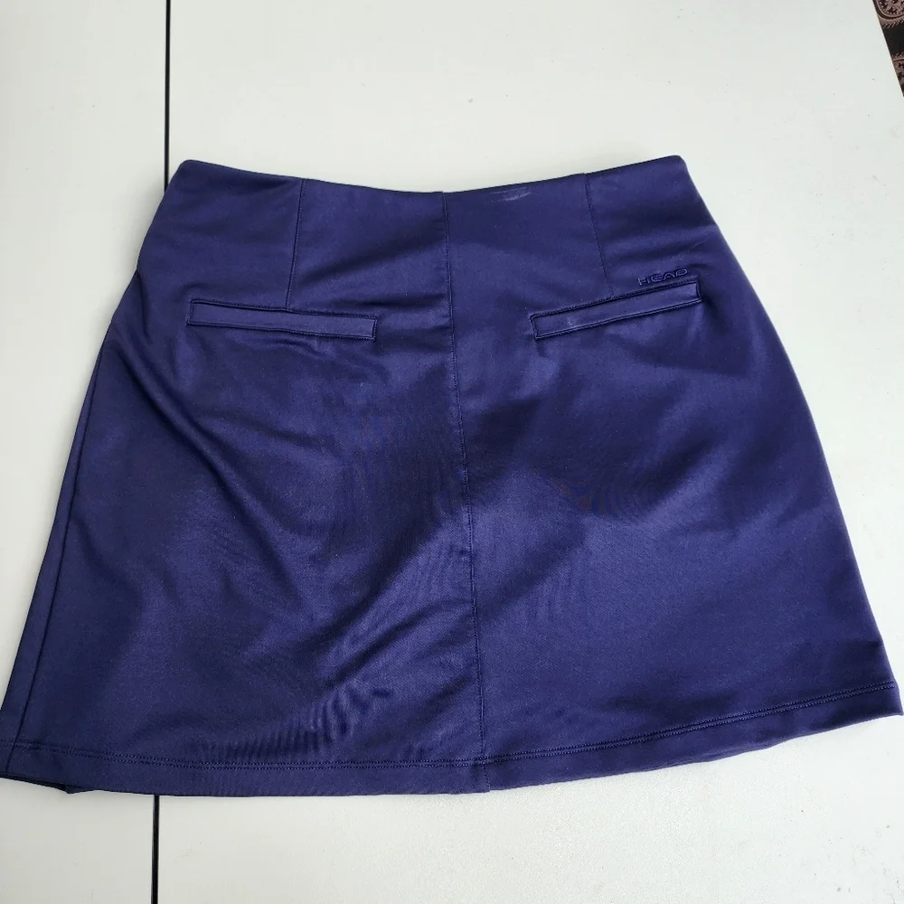 Head Golf Skort Skirt Navy Blue Stretch Pull On Sz M